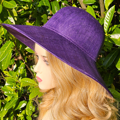 modest hat purple