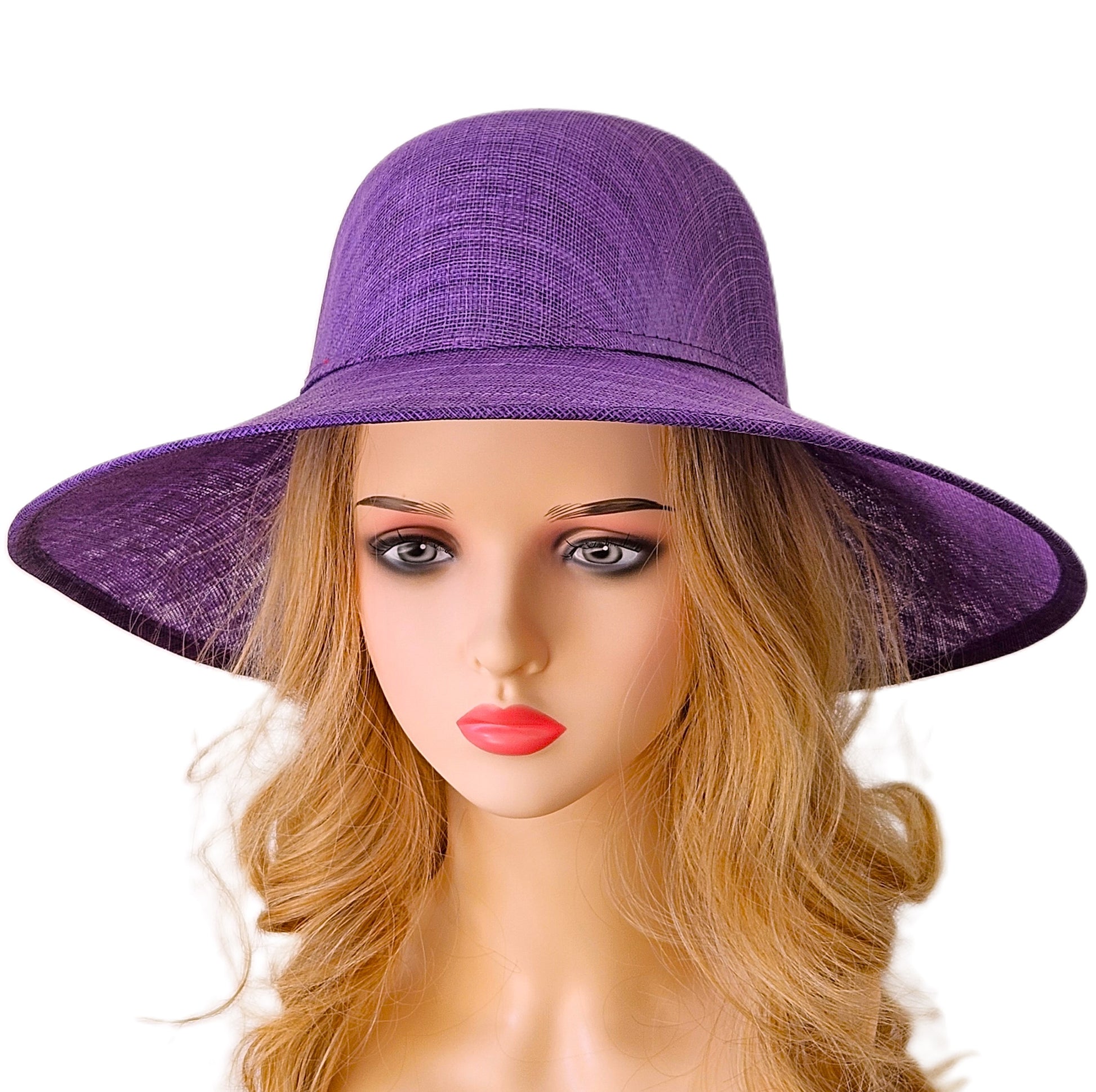 Plain purple hat